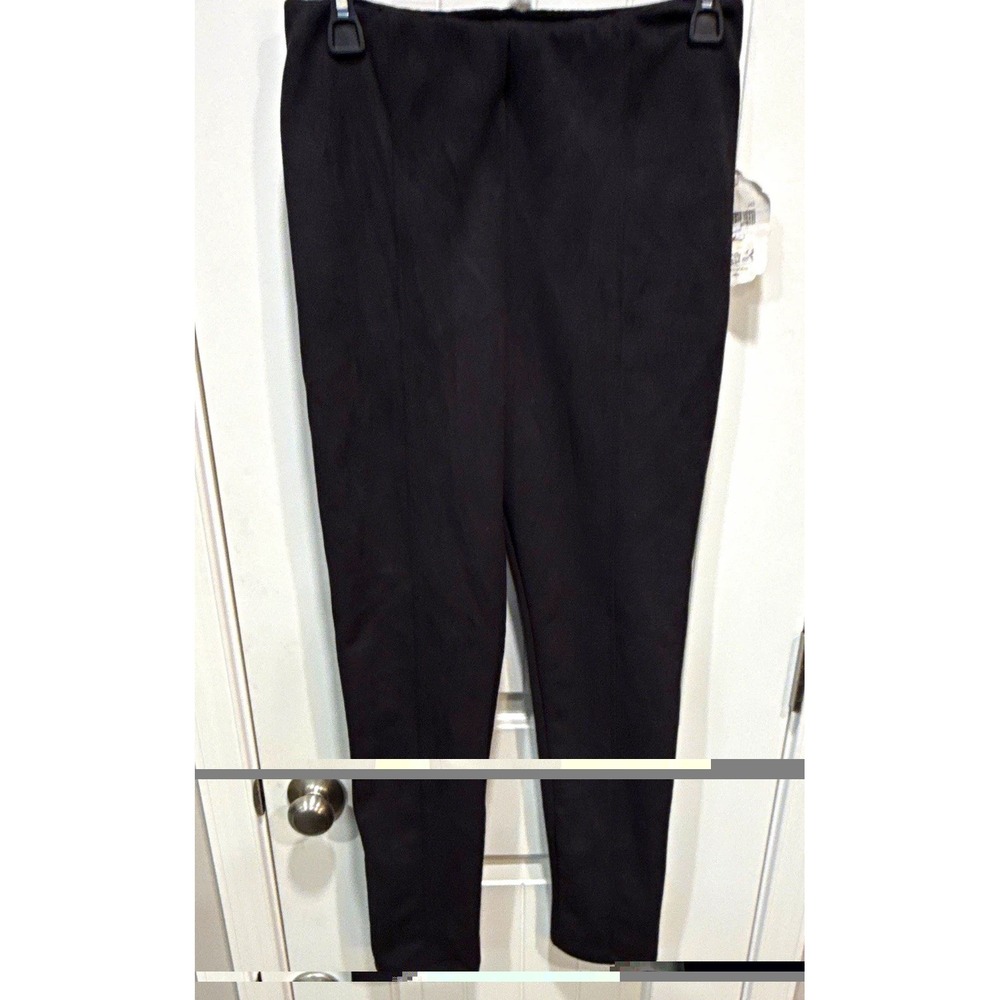 Altar'd State Women's Black Knit Flat Front Tapered Leg Pants Solid Size S NWT